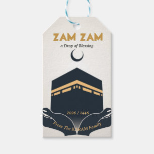 Etiqueta de regalo personalizada Hajj Mubarak para