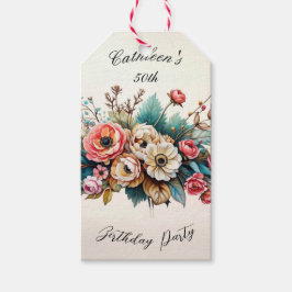 Etiqueta de regalo personalizada para fiesta de cu