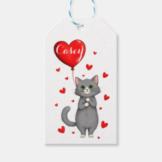 Etiqueta de regalo personalizada para gatos con no
