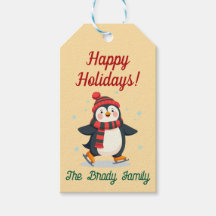 Etiqueta de regalo personalizada para las fiestas