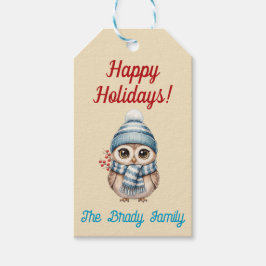 Etiqueta de regalo personalizada para las fiestas