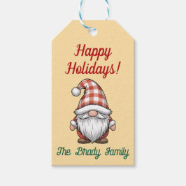 Etiqueta de regalo personalizada para las fiestas
