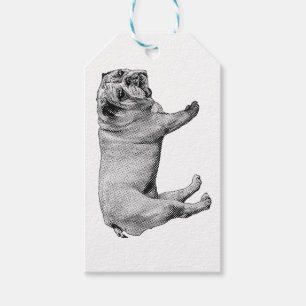Etiqueta de regalo Pine-Ribbon