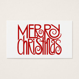 Etiqueta de regalo rojo de navidad
