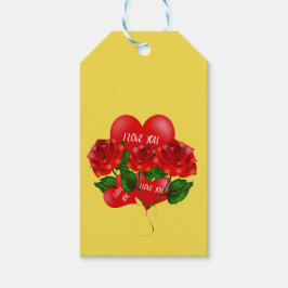 Etiqueta de regalo romántico