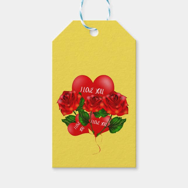 Etiqueta de regalo romántico (Anverso)