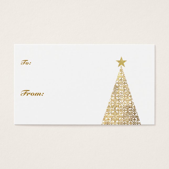 Etiqueta de regalo simple (Frente)