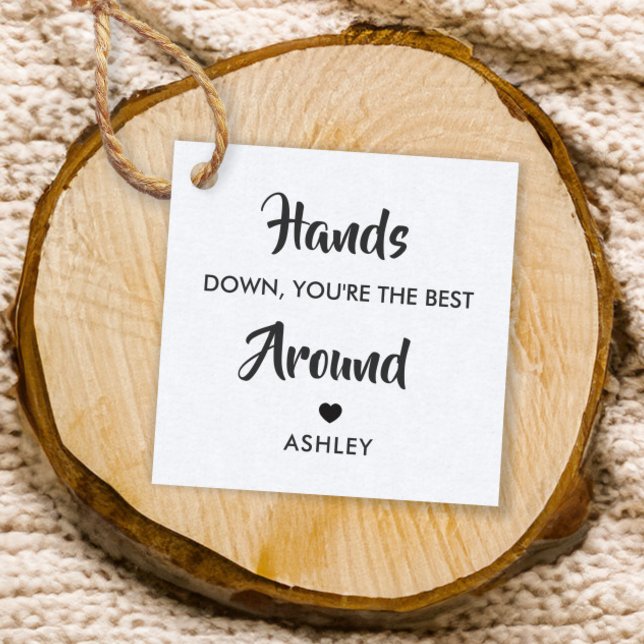 Etiqueta de regalo 'Sin duda eres el mejor' (Subido por el creador)