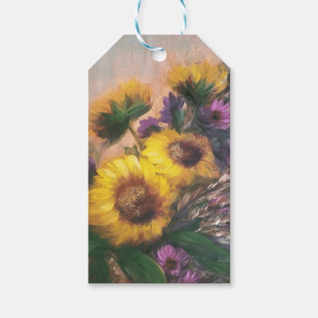 Etiqueta de regalo Sunflower Breeze (Anverso)