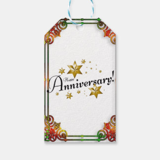 Etiqueta de regalo Tarjeta de Aniversario Feliz El