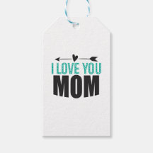 Etiqueta de regalo Te quiero mamá