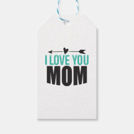 Etiqueta de regalo Te quiero mamá
