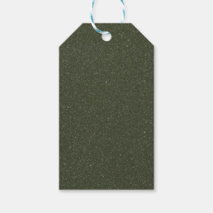 Etiqueta de Regalo Texturizada Verde Musgo
