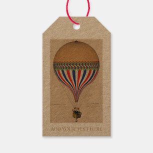 ETIQUETA DE REGALO : VINTAGE FRANCÉS BALÓN DE AIRE