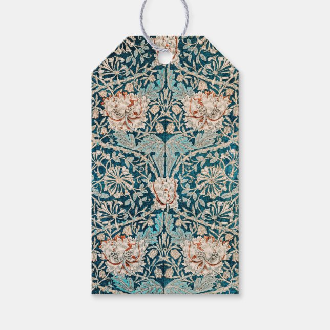 ETIQUETA DE REGALO : WILLIAM MORRIS : DISEÑO DE HO (Anverso)