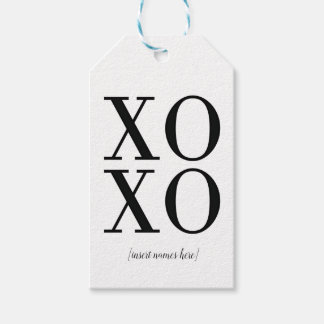 Etiqueta de regalo XOXO