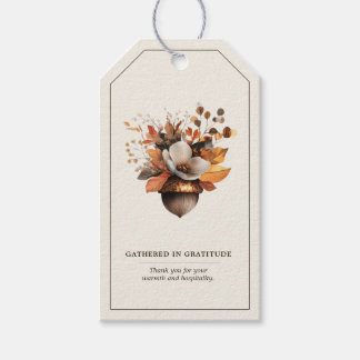Etiqueta de regalo y favor Floral de Bellota Rústi