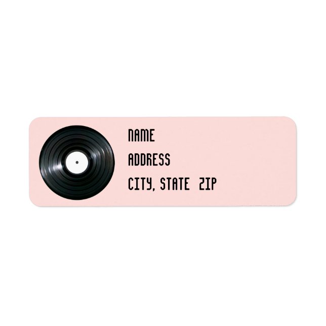 Etiqueta de registro de vinilo (Frente)