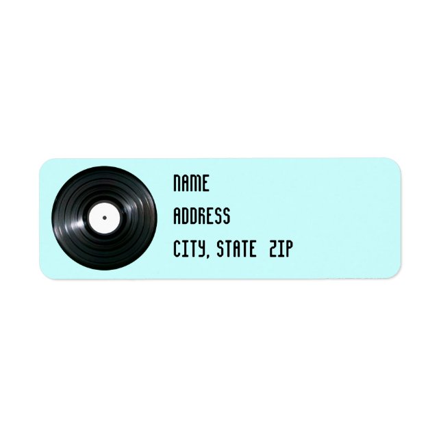 Etiqueta de registro de vinilo (Frente)