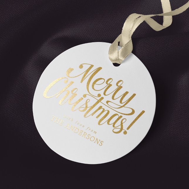 Etiqueta de Relieve metalizado dorado navideño (Subido por el creador)