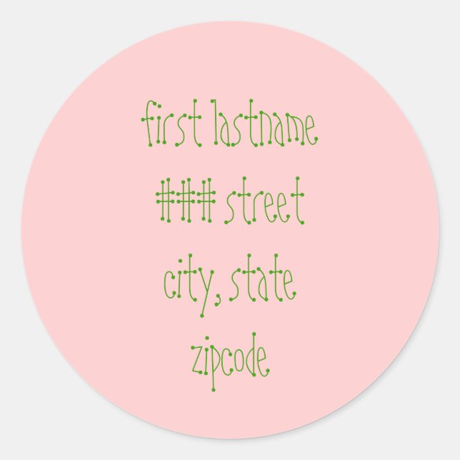 Etiqueta de remitente (Anverso)