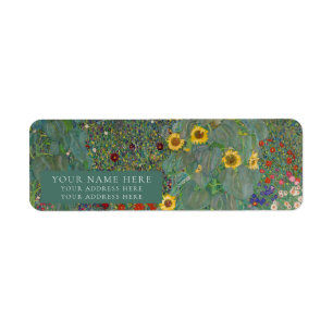 Etiqueta de remitente: GUSTAV KLIMT : FARM GARDEN