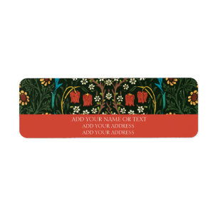 Etiqueta de remitente: WILLIAM MORRIS TULIPS