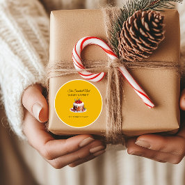 Etiqueta de repostería navideña Noel la más dulce