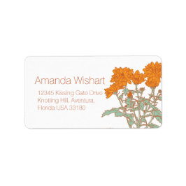 etiqueta de respuesta del boda de flores verdes de