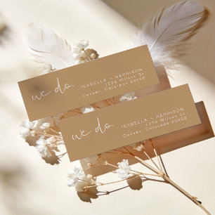 Etiqueta de retorno de Boda Tonado de INDIE Boho E