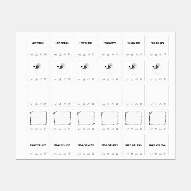 Etiqueta de ropa (Hoja)