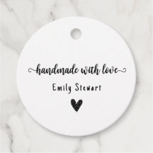 Etiqueta de ropa de agradecimiento para artesanos 