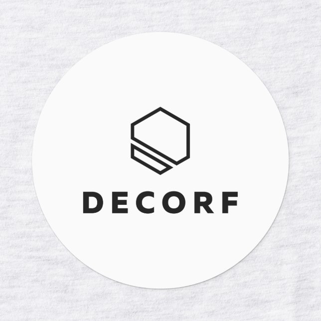 Etiqueta de ropa de círculo pequeño (Diseño 1)