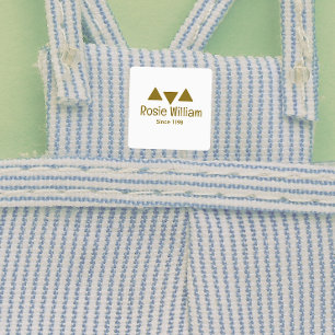 Etiqueta de ropa de hierro moderna personalizada