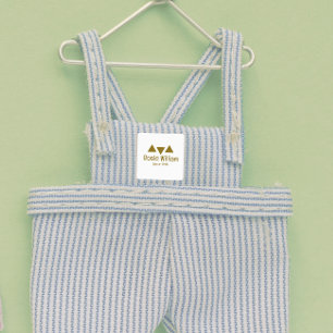 Etiqueta de ropa de hierro moderna personalizada