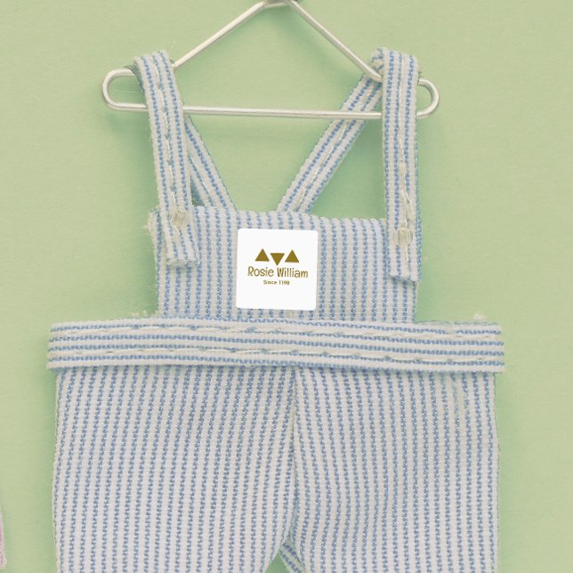 Etiqueta de ropa de hierro moderna personalizada (Subido por el creador)