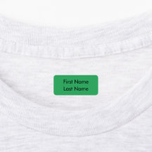Etiqueta de ropa - Fondo verde