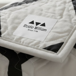 Etiqueta de ropa personalizada de hierro moderna