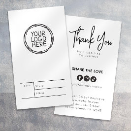 Etiqueta de ropa Tamaño de precio Etiqueta de colg