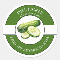 Etiqueta de rosca Dill Cucumber