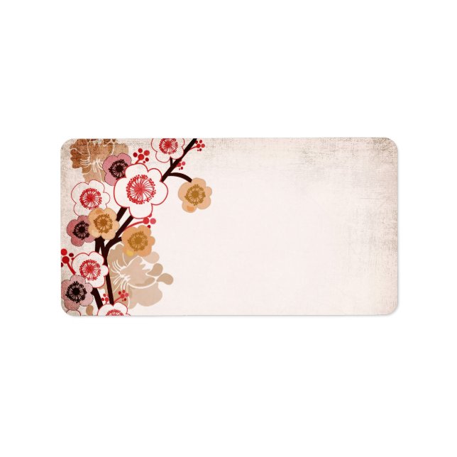 Etiqueta de sakuras de época (Frente)
