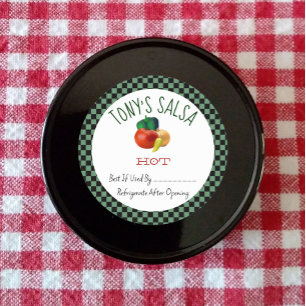 Etiqueta de salsa casera para personalizados