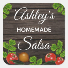Etiqueta de Salsa Casera Personalizada