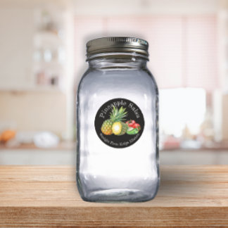 Etiqueta de Salsa de Piña para Negocio de Conserva