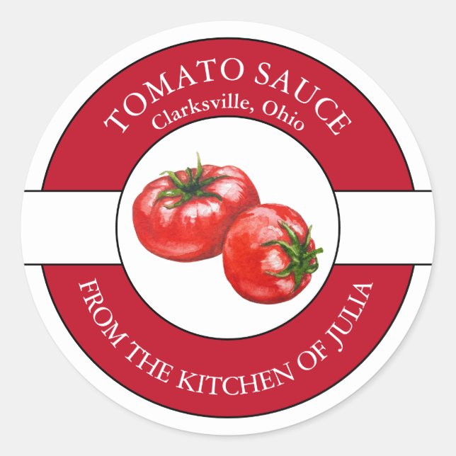 Etiqueta de salsa de tomate (Anverso)