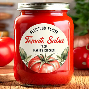 Etiqueta de salsa de tomate casera estilo vintage
