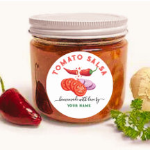 Etiqueta de salsa de tomate Personalizado casera