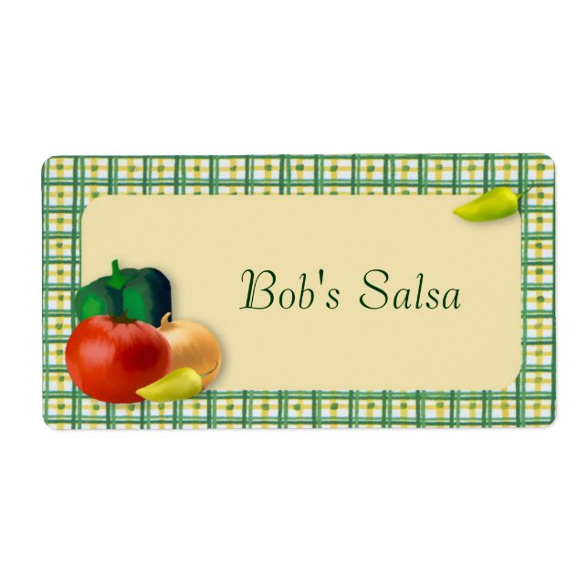 Etiqueta de salsa personalizado (Frente)