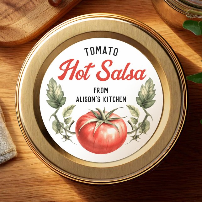 Etiqueta de Salsa Picante de Tomate Personalizada  (Subido por el creador)