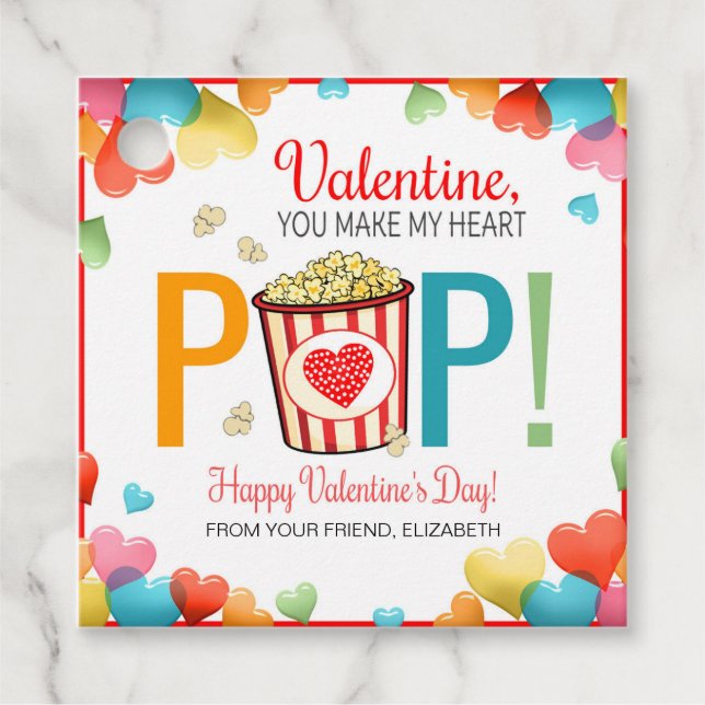 Etiqueta de San Valentín (Anverso)